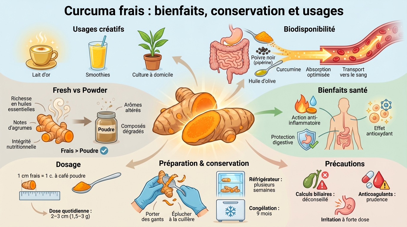 1Curcuma frais | bienfaits, cuisine, santé - guide 2026