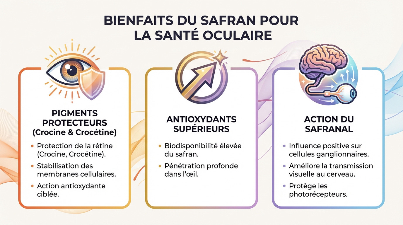 Bienfaits des pigments du safran pour la protection de la rétine et la santé oculaire