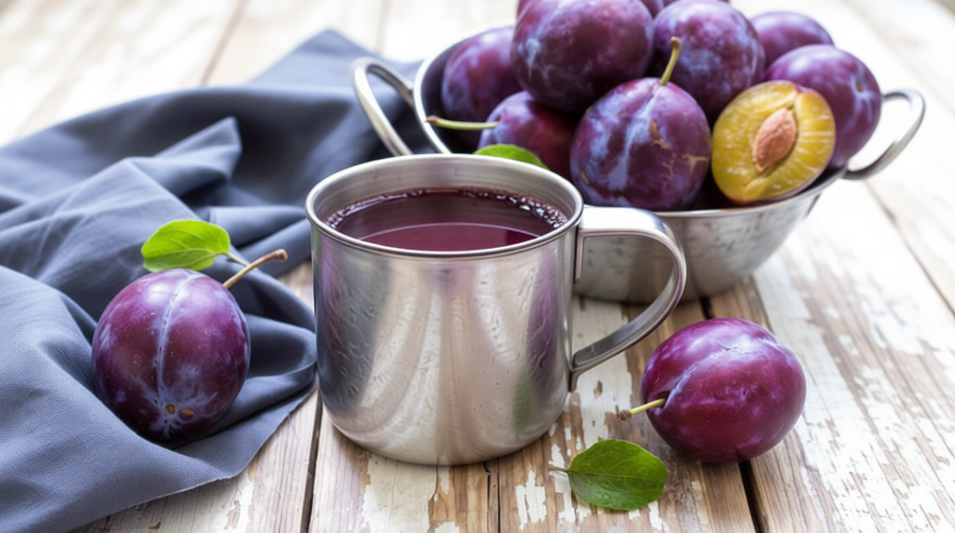 2. Le jus de pruneaux pour faciliter l'élimination des résidus