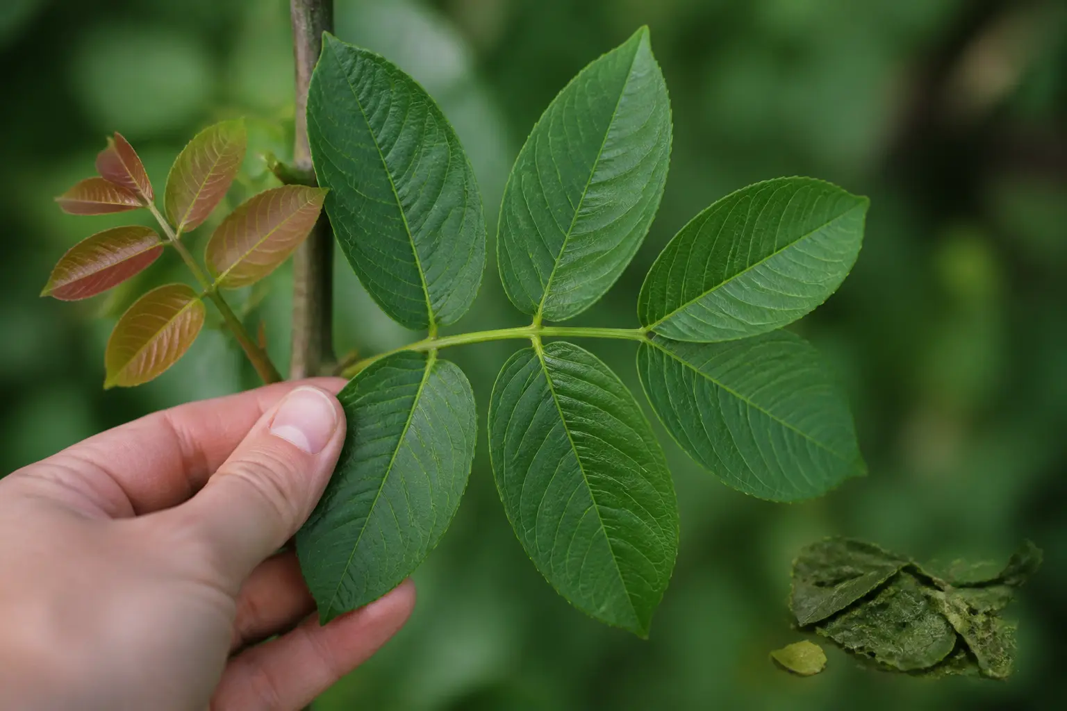 Comment reconnaître une feuille du noyer sans se tromper ?