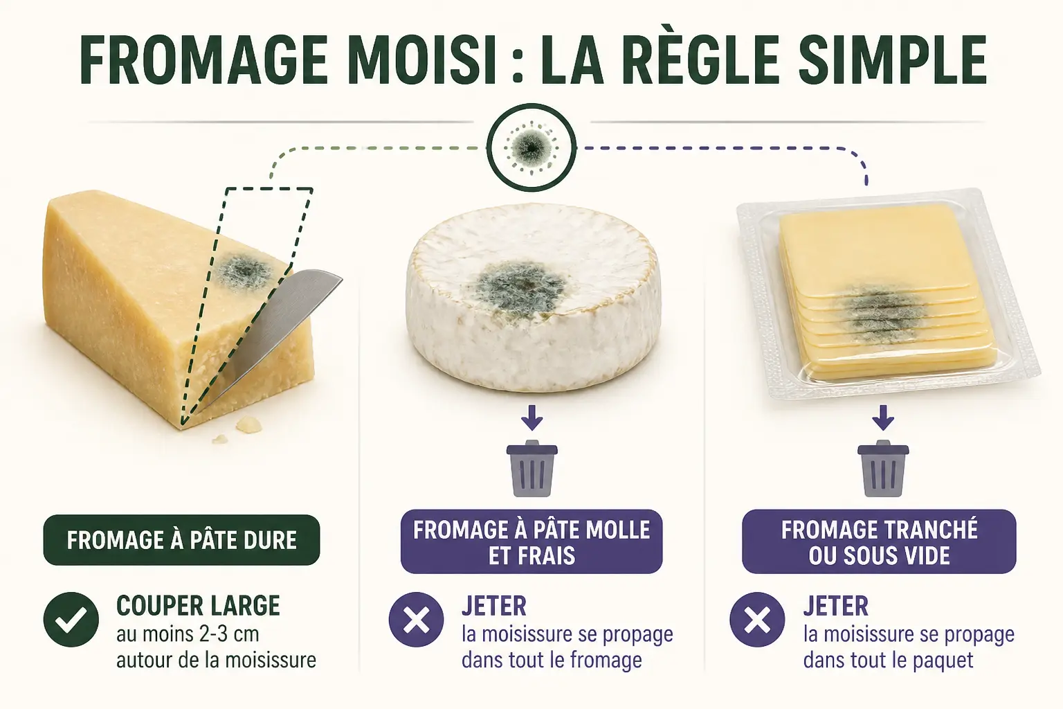 Peut-on manger un fromage moisi ? La réponse dépend surtout du type de pâte