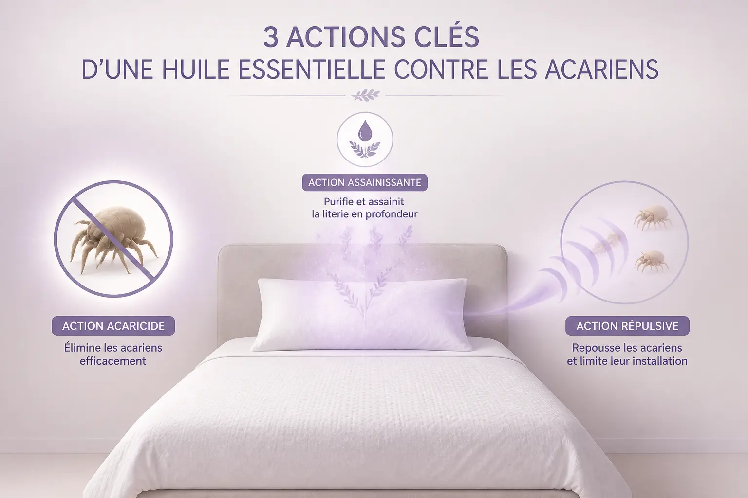 Huile essentielle anti acarien : ce qu’elle peut vraiment faire