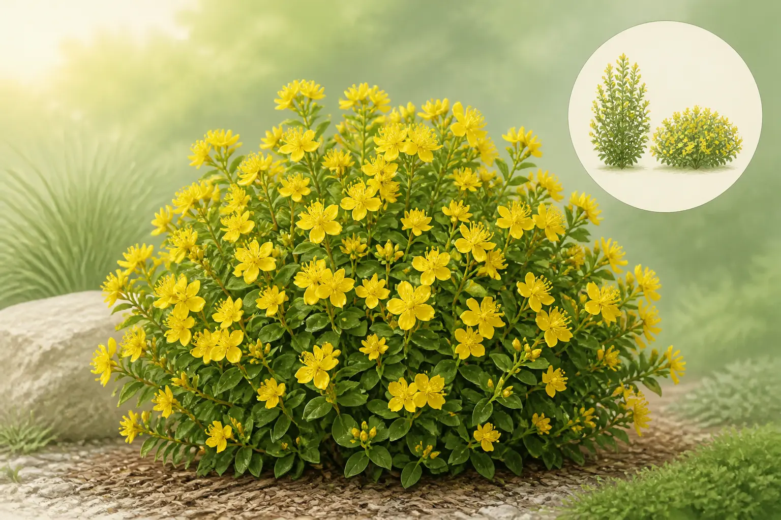 Millepertuis arbustif : portrait rapide de la plante