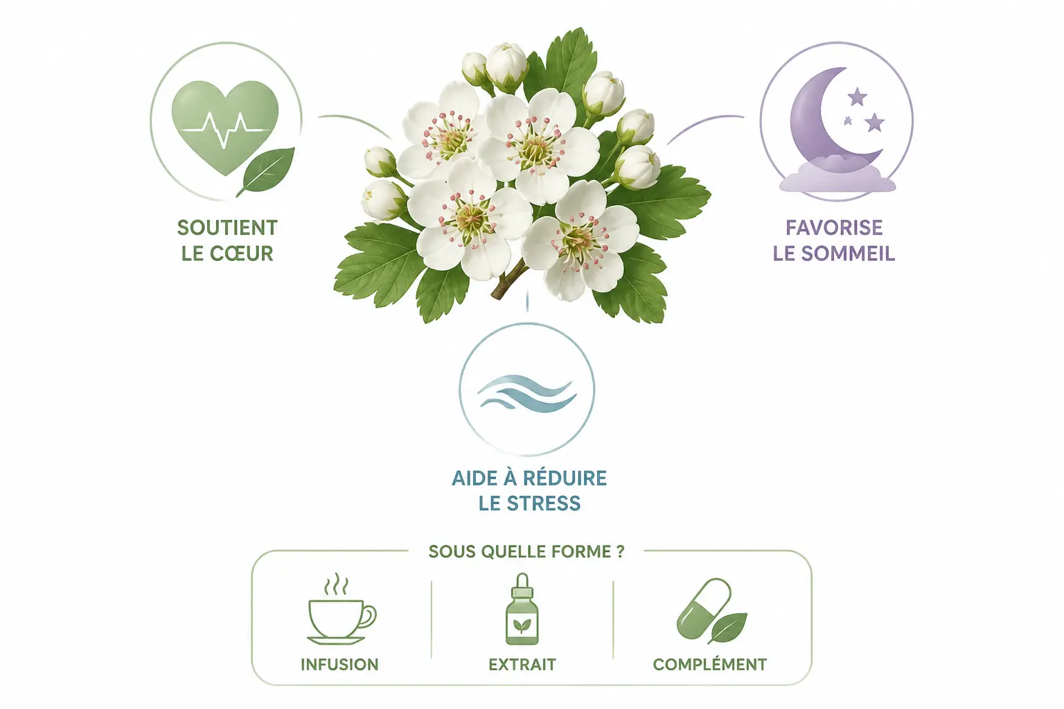 Fleurs d’aubépine : quels effets sur le stress, le cœur et le sommeil ?